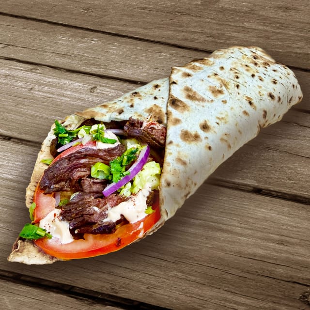Beef Shawarma Wrap.