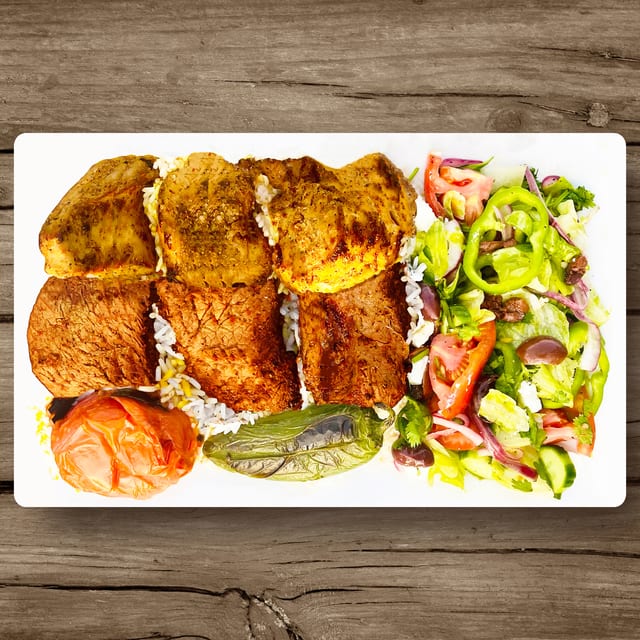 Pork & Chicken Platter.